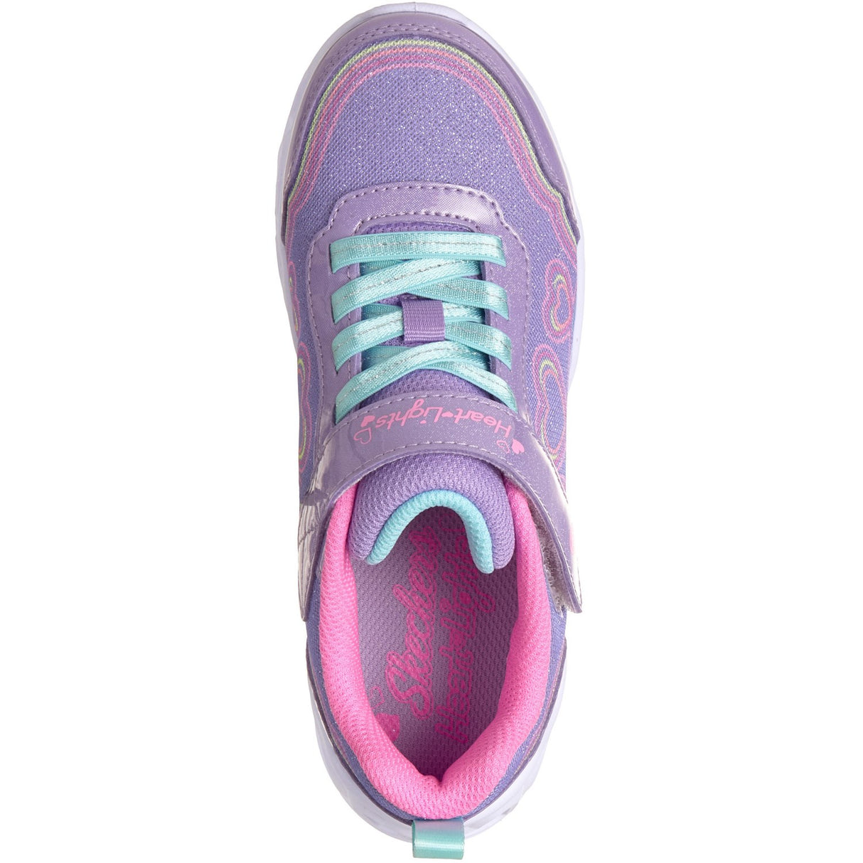 Skechers Purple Heart Lights - Bubble Love