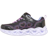 Skechers Black Heart Lights