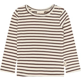 Petit Piao Chestnut Striped Ppsky Blouse