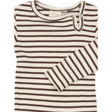 Petit Piao Chestnut Striped Ppsky L_S Jumpsuit