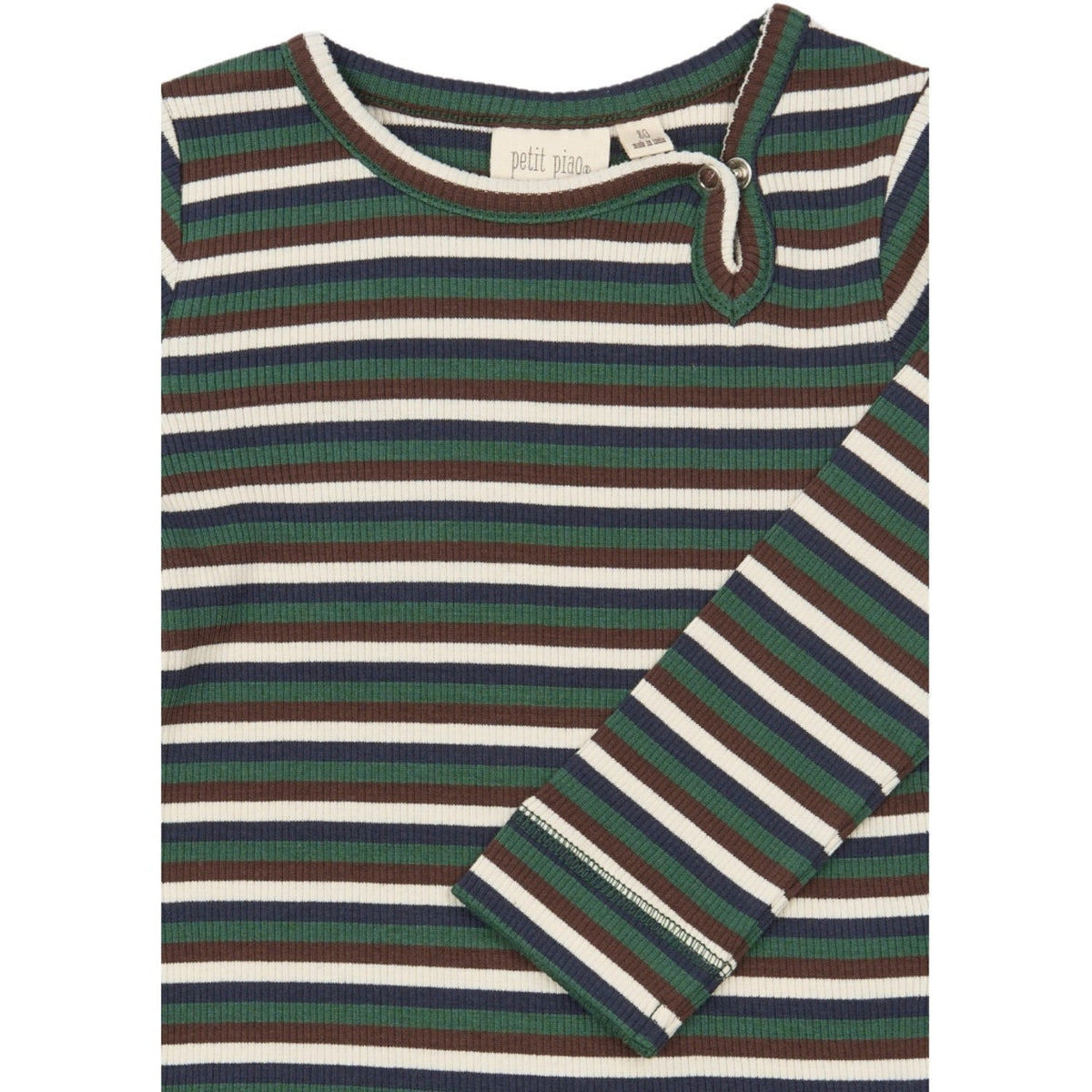 Petit Piao Trekking Green Multistriped Ppsong L_S Body