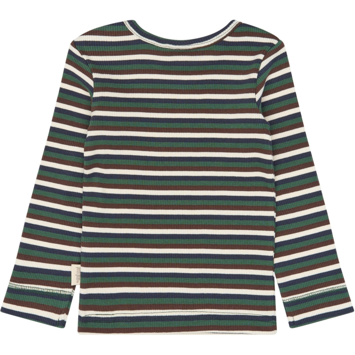 Petit Piao Trekking Green Multistriped Ppsong Blouse