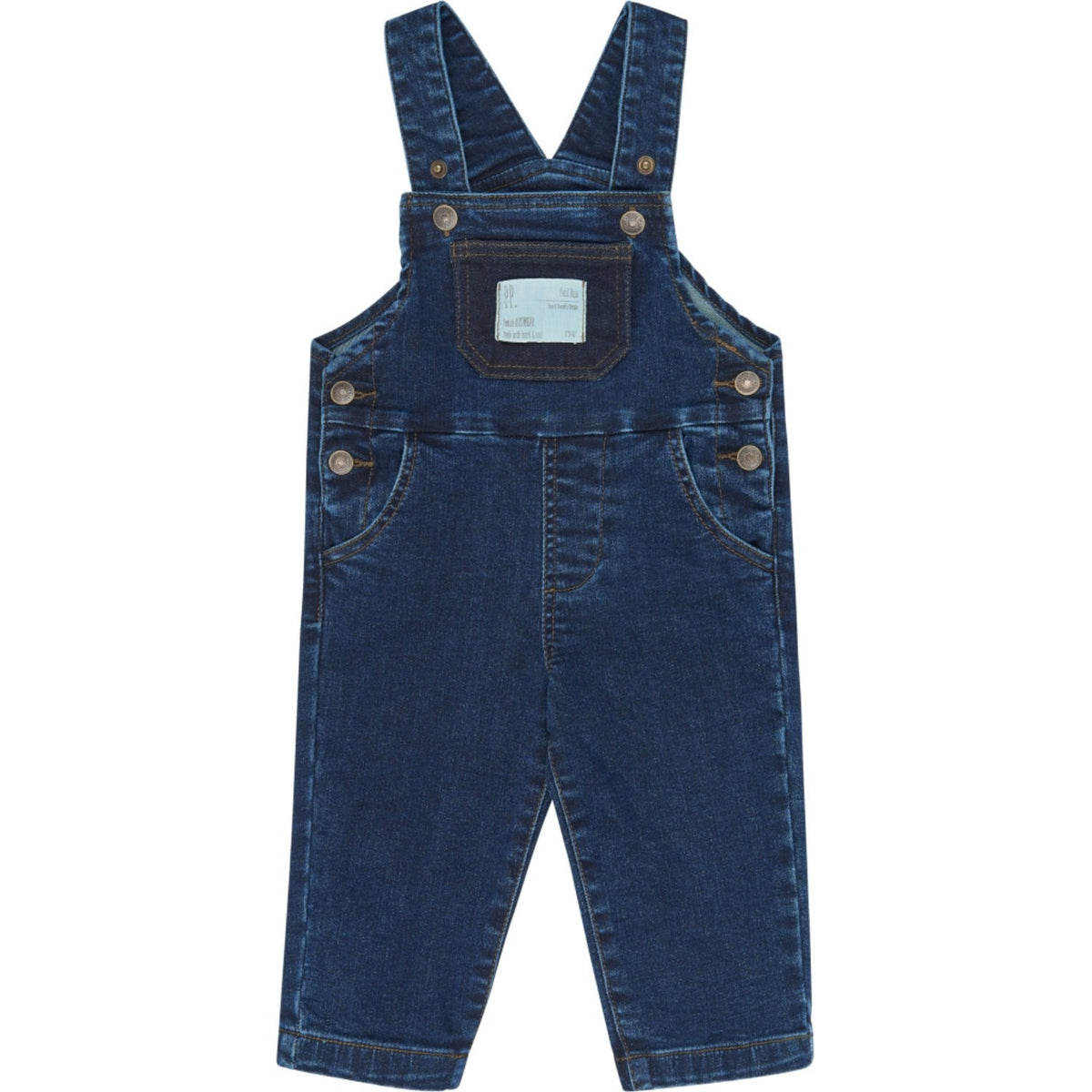 Petit Piao Blue Denim Ppgelm Denim Overalls