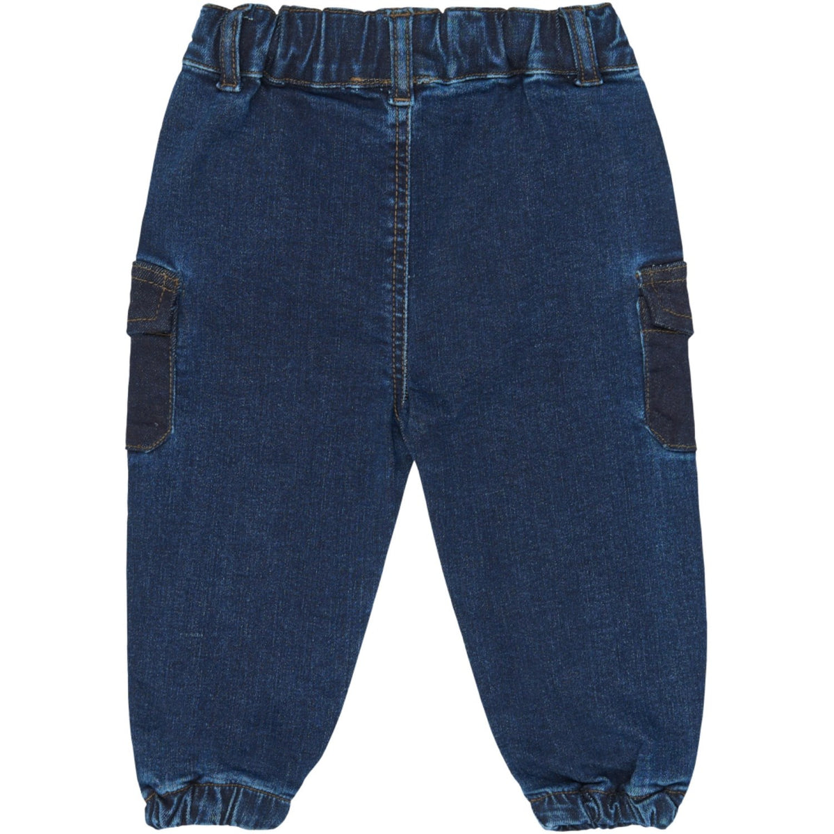 Petit Piao Blue Denim Ppgelm Denim Pants