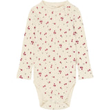 Petit Piao Eggnog Rosehip Aop Ppgracie L_S Pointelle Body