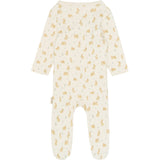 Petit Piao Eggnog Rabbit Aop Ppdio L_S Jumpsuit Fold Feet Pointelle Nb