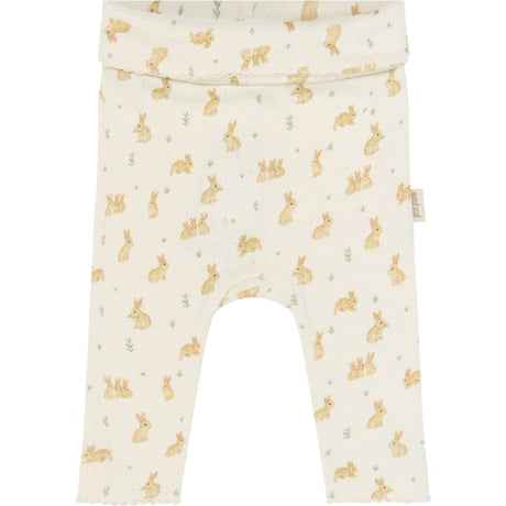 Petit Piao Eggnog Rabbit Aop Ppdio High Waist Leggings Pointelle Nb