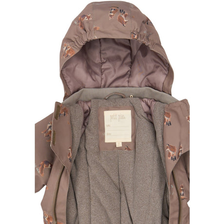 Petit Piao Fossil Fox Aop Ppdard Snowsuit
