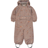 Petit Piao Fossil Fox Aop Ppdard Snowsuit