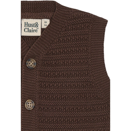 Hust & Claire Brown Stone Perry Buttons