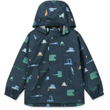 LIEWOOD Cars / Classic Navy Pedia Rainwear Set