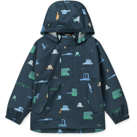 LIEWOOD Cars / Classic Navy Pedia Rainwear Set