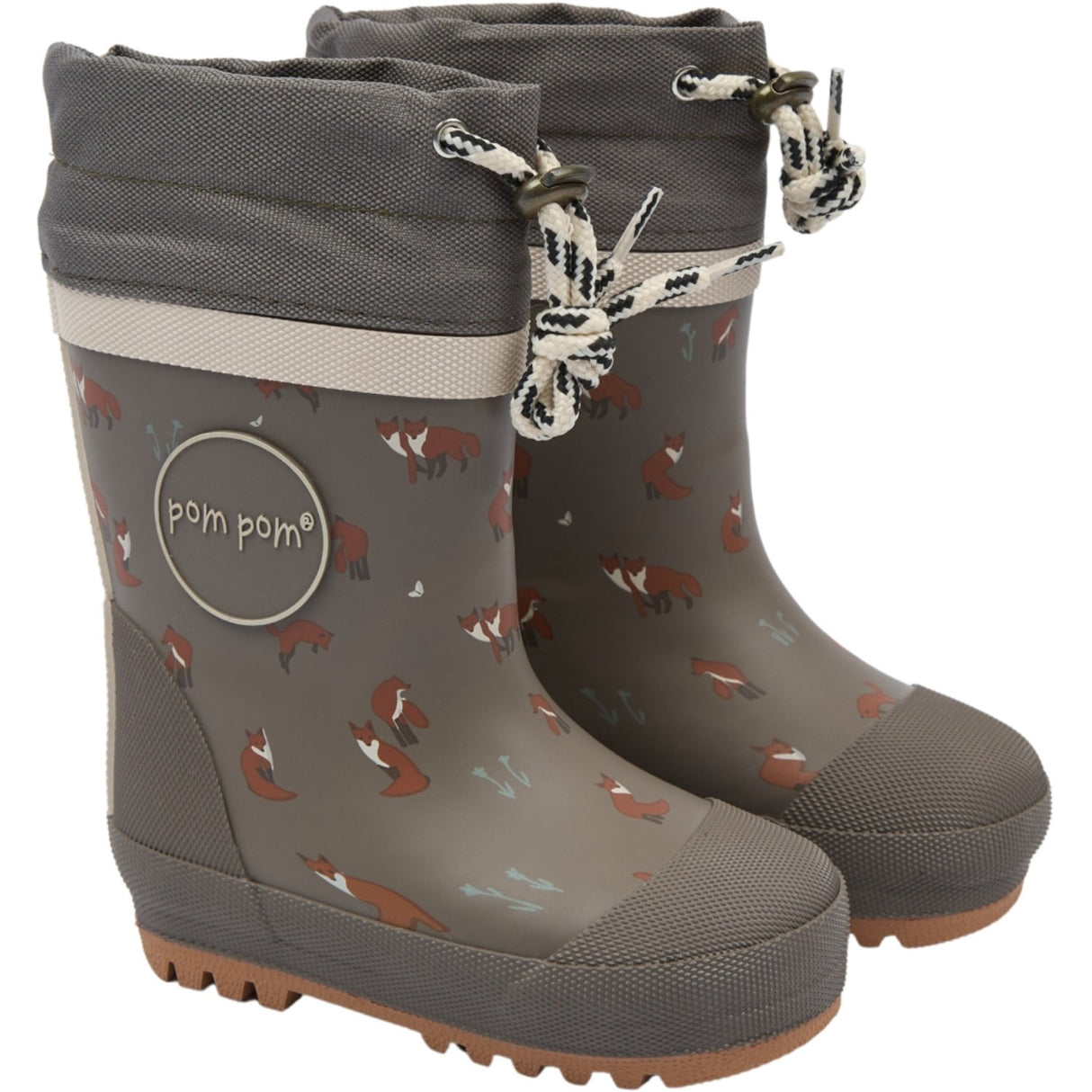 Pom Pom Bungee Cord Fox Aop Brynn Gumboots Thermo Aop