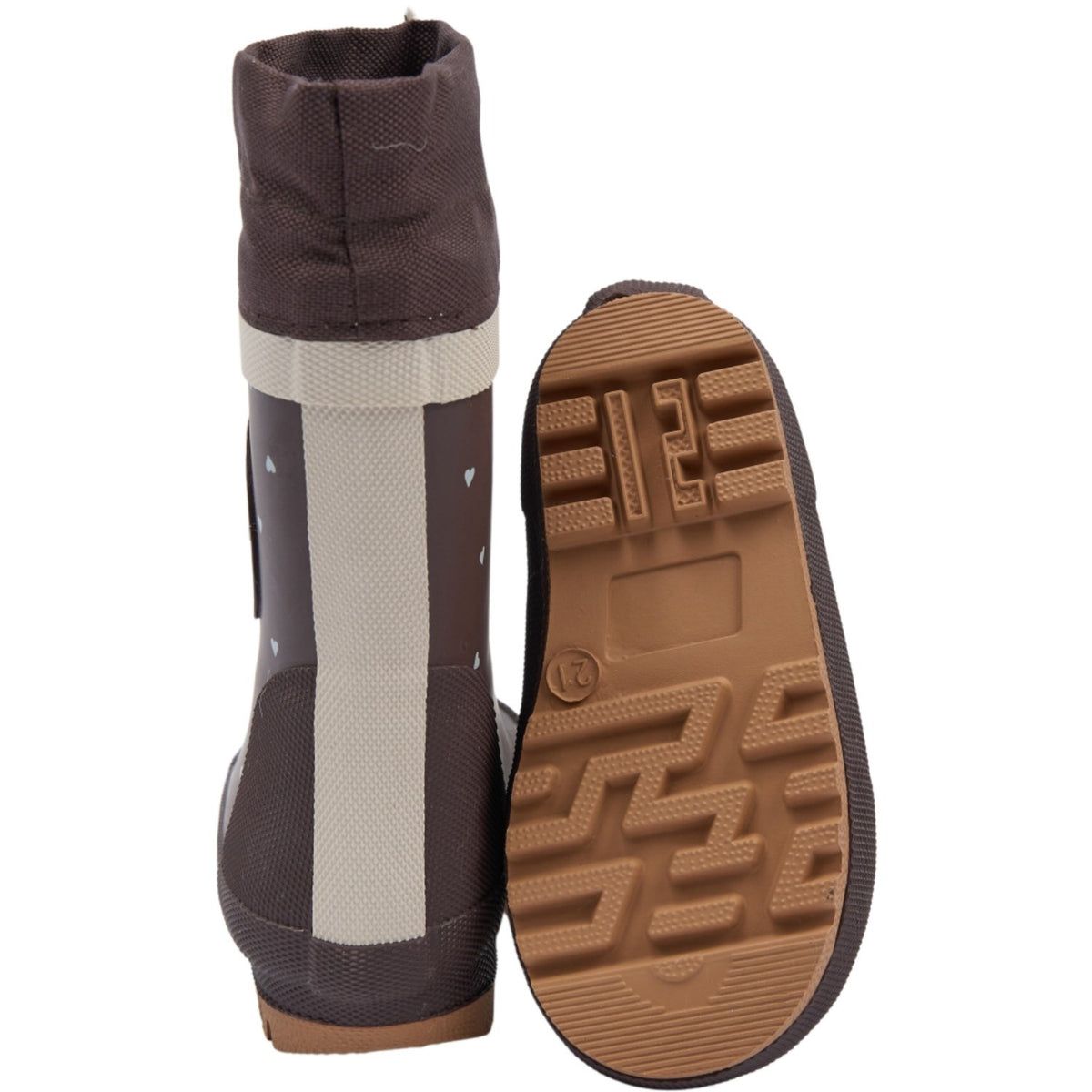 Pom Pom Chestnut Heart Aop Brynn Gumboots Thermo Aop