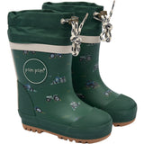 Pom Pom Trekking Green Tractor Aop Brynn Gumboots Thermo Aop