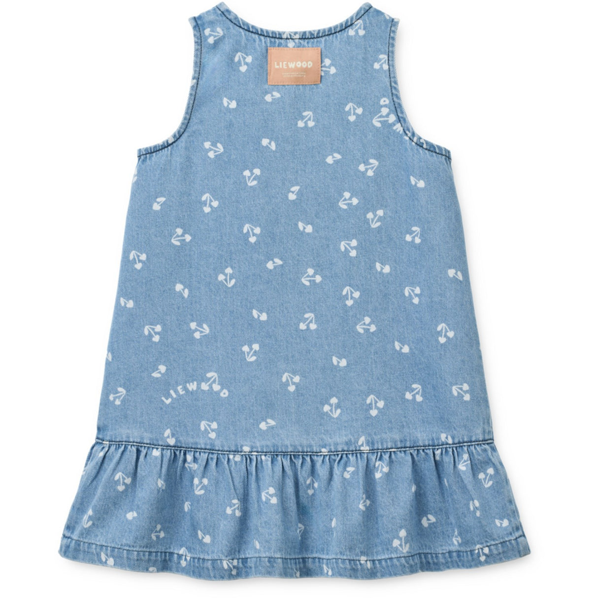 LIEWOOD Cherry Heart Sandy / Denim Sybilla Light Denim Dress