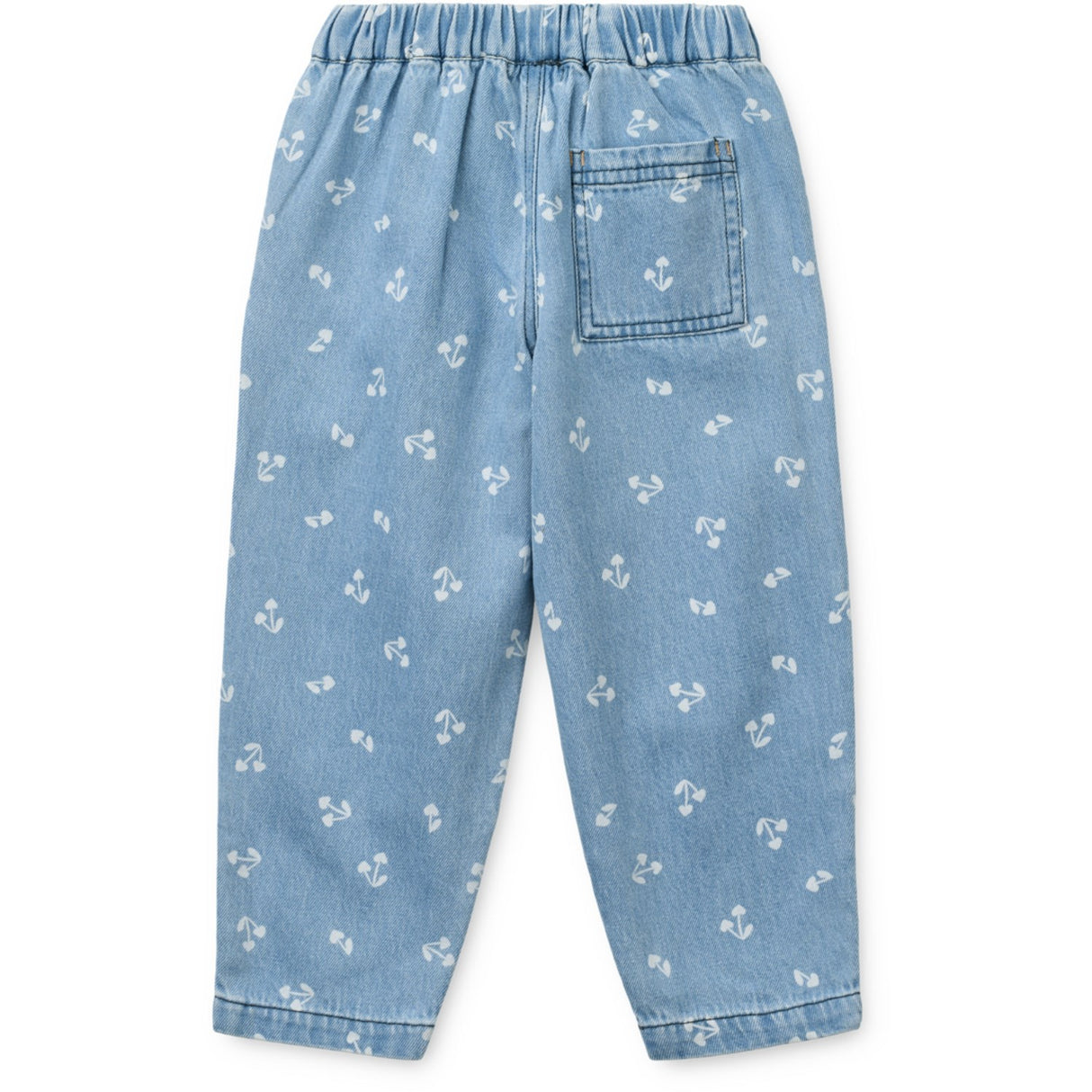 LIEWOOD Cherry Heart Sandy / Denim Borris Light Denim Printed Pants