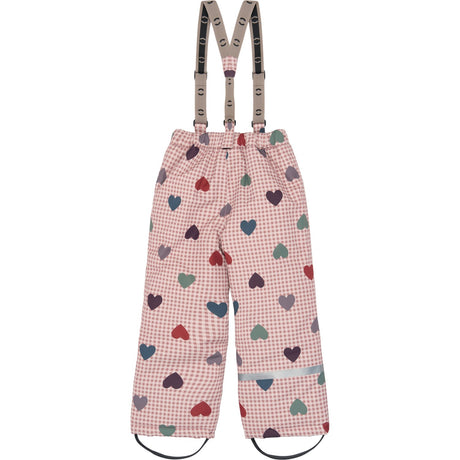 Mikk-Line Heart AOP Uni Snow Pants AOP