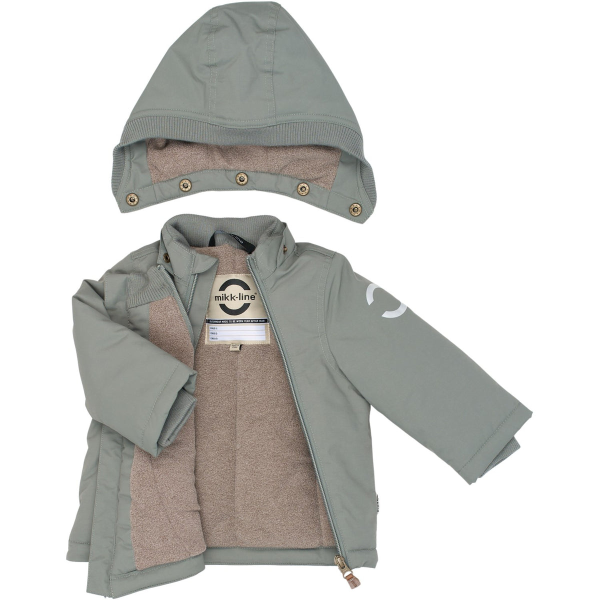 Mikk-Line Sedona Sage Nylon Baby Jacket - Solid
