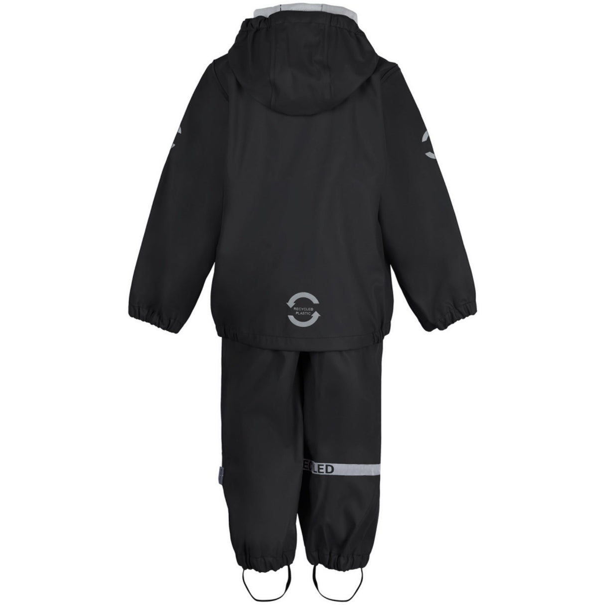 Mikk-Line Rainwear Jacket And Pants Black