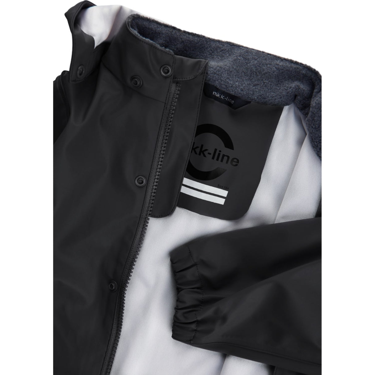Mikk-Line Rainwear Jacket And Pants Black