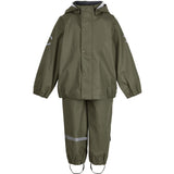 Mikk-Line Rainwear Jacket And Pants Dusty Olive