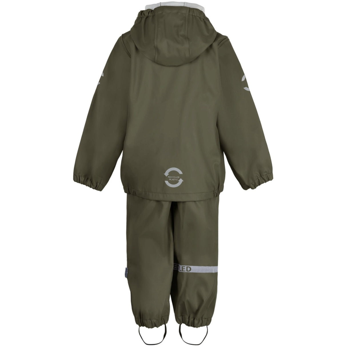 Mikk-Line Rainwear Jacket And Pants Dusty Olive