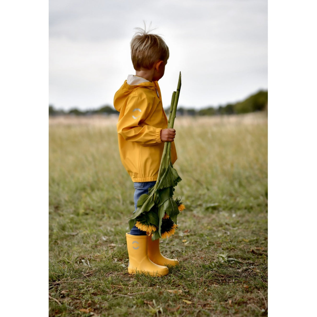 Mikk-Line Rainwear Jacket And Pants Sunflower