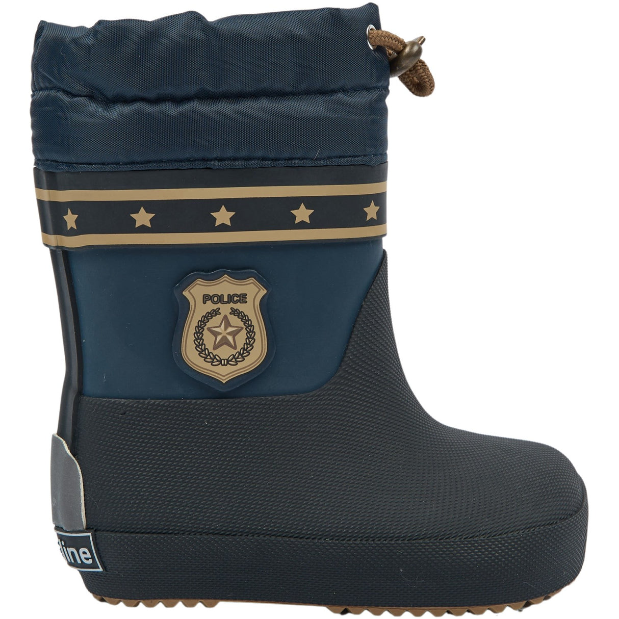 Mikk-Line Blue Nights Wellies Winter Police - Barefoot