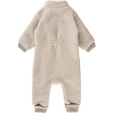 Mikk-Line Melange Offwhite Wool Suit With Rib