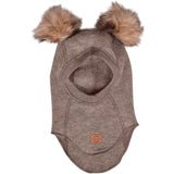 Mikk-Line Wool Balaclava with Pom Pom Melange Denver