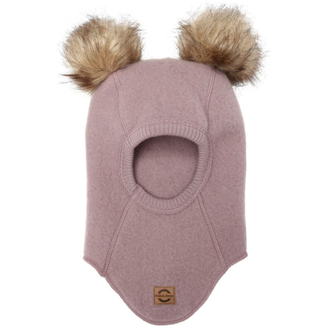 Mikk-Line Twilight Mauve Wool Fullface w. Pom Pom