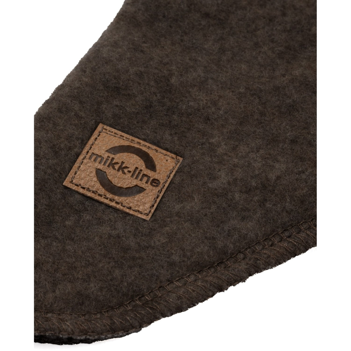 Mikk-Line Dark Brown Melange Wool Balaclava