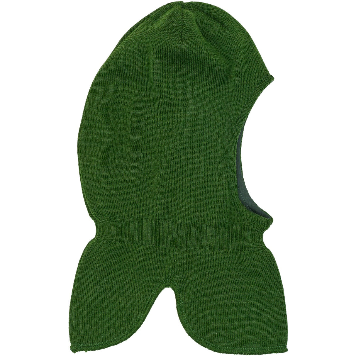 Mikk-Line Kombu Green Knitted Balaclava With Wool & Windstop