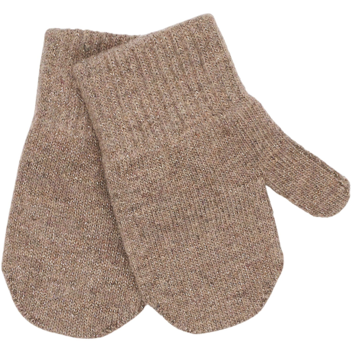 Mikk-Line Rose Melange-Melange Denver-Dark Gray Melange Magic Mittens 3-Pack With Lurex