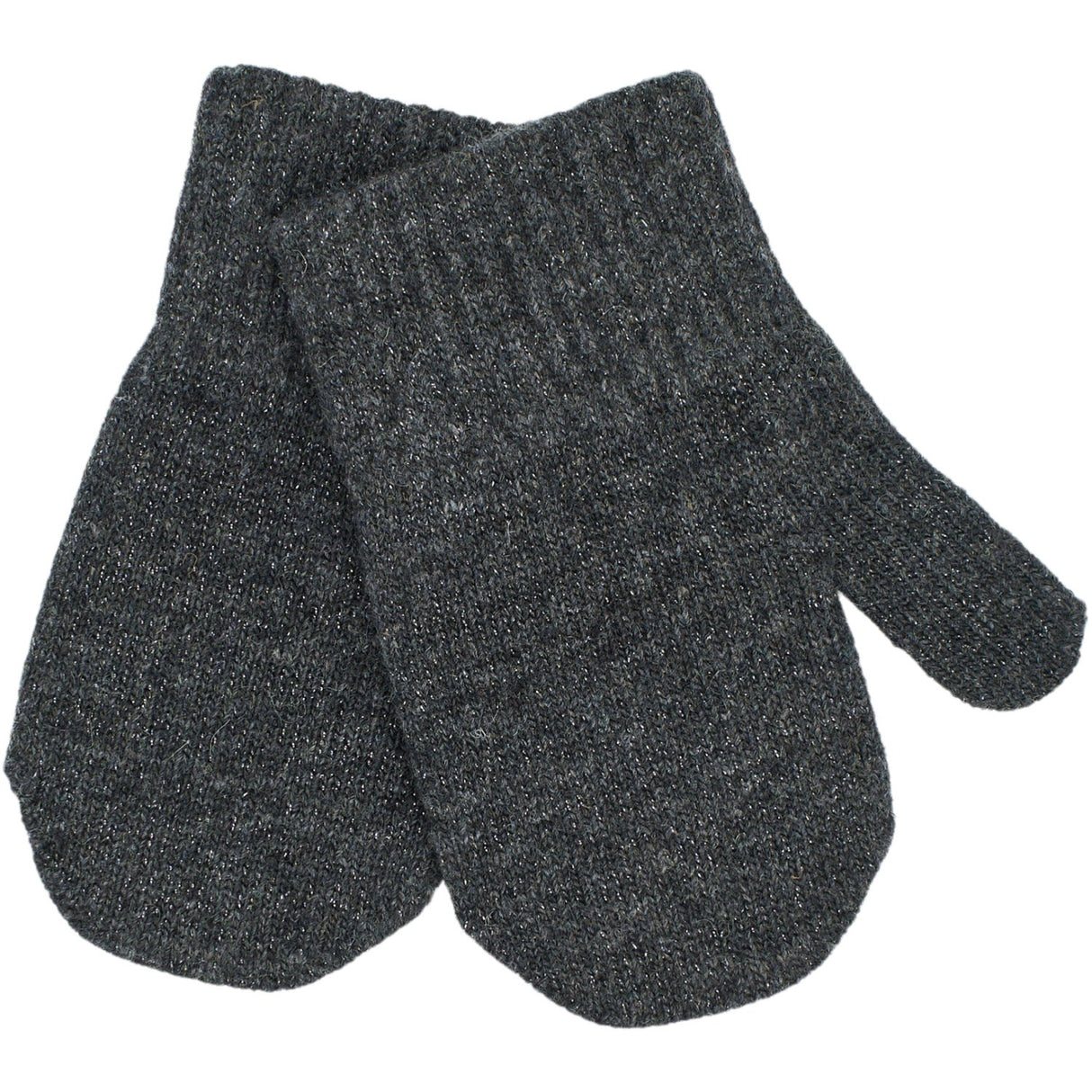 Mikk-Line Rose Melange-Melange Denver-Dark Gray Melange Magic Mittens 3-Pack With Lurex