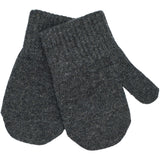 Mikk-Line Rose Melange-Melange Denver-Dark Gray Melange Magic Mittens 3-Pack With Lurex