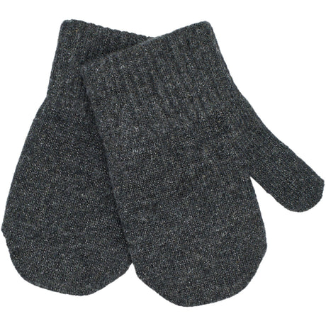 Mikk-Line Rose Melange-Melange Denver-Dark Gray Melange Magic Mittens 3-Pack With Lurex