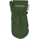 Mikk-Line Kombu Green Polyester Mittens With Zip