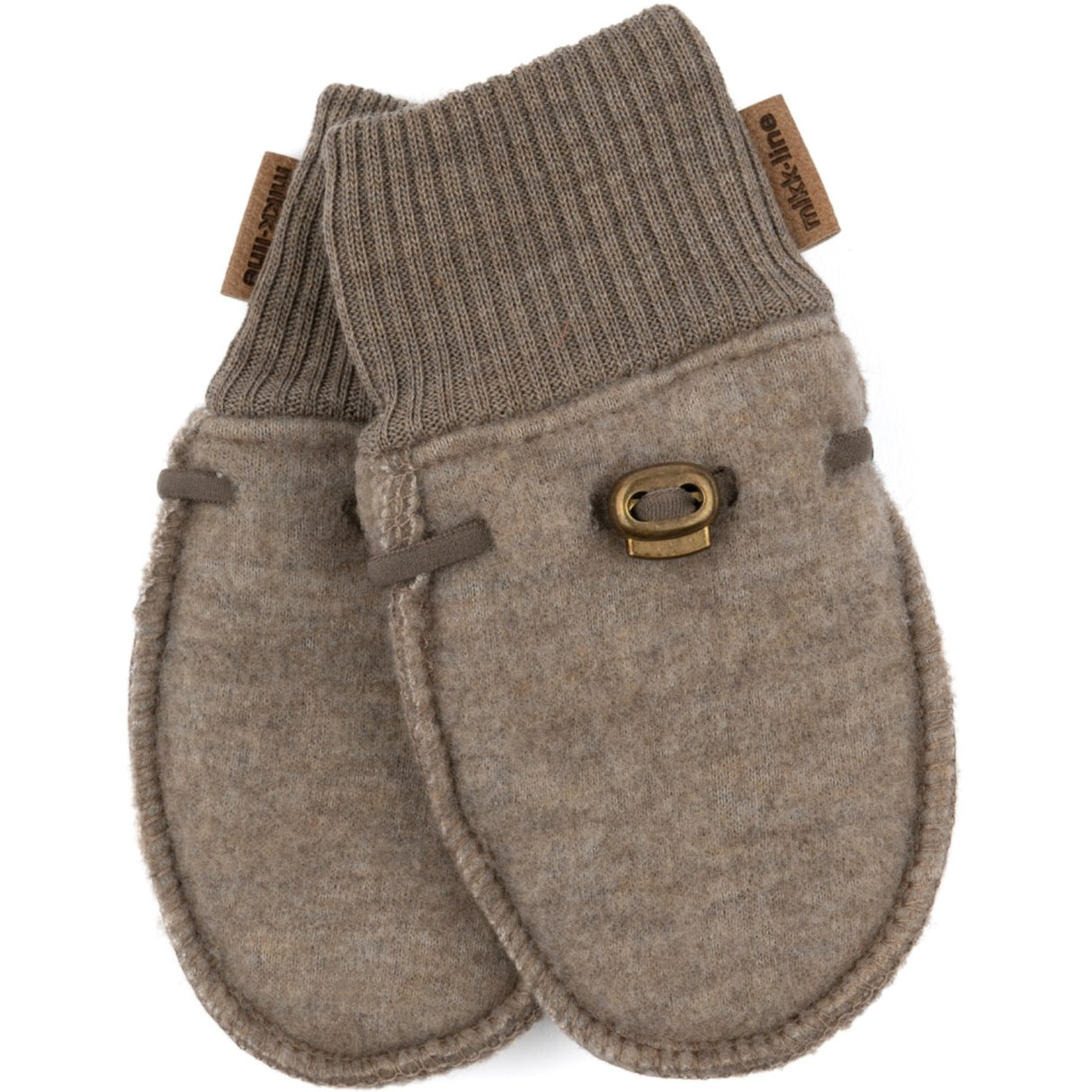 Mikk-Line Wool Mittens Melange Denver