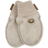 Mikk-Line Wool Mittens Melange Offwhite