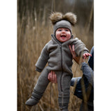 Mikk-Line Wool Footies Anthracite Melange