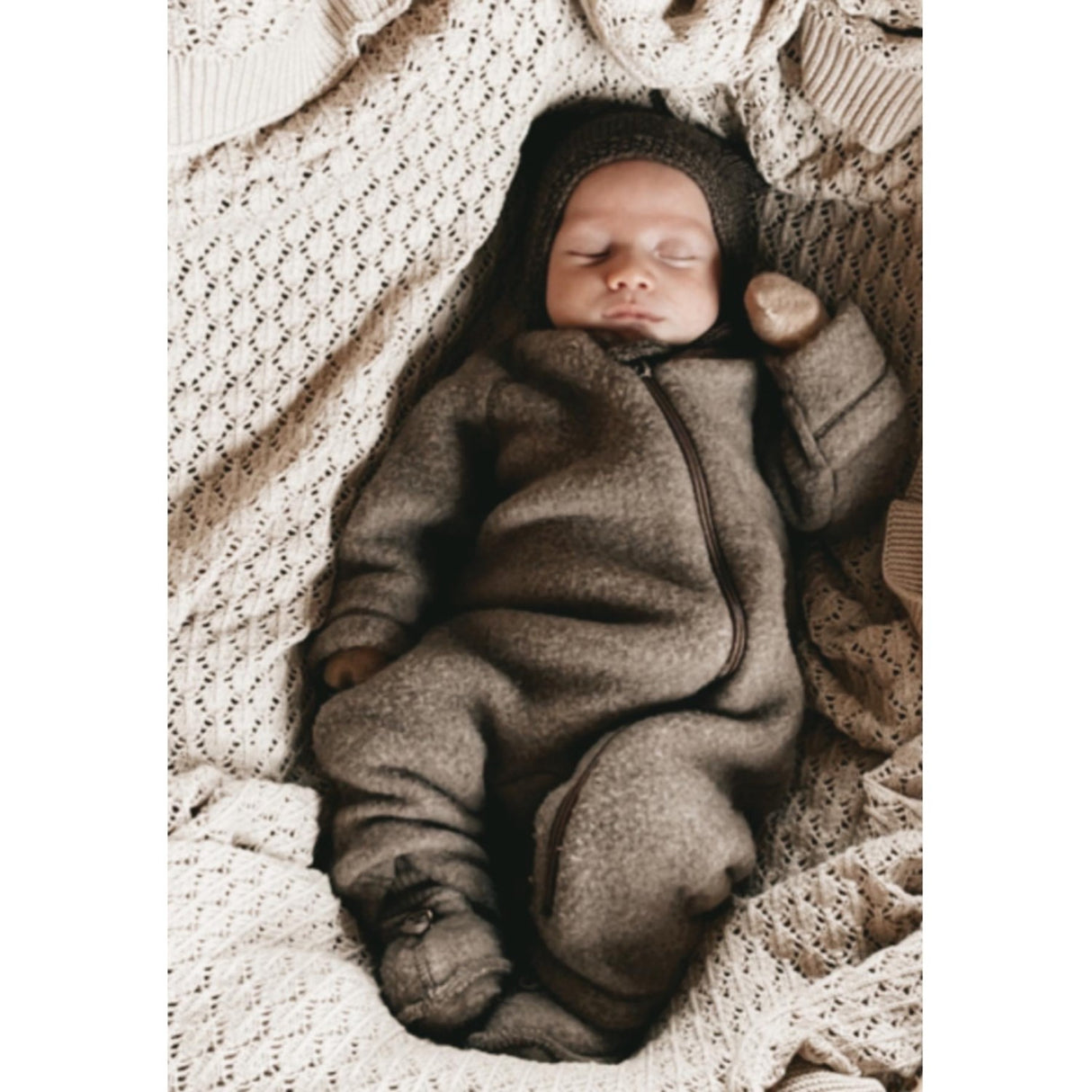 Mikk-Line Wool Footies Melange Denver