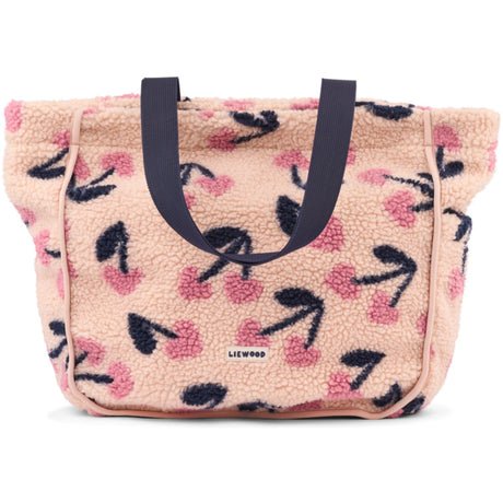 LIEWOOD Mega Cherry Heart / Rosey Reed Pile Totebag
