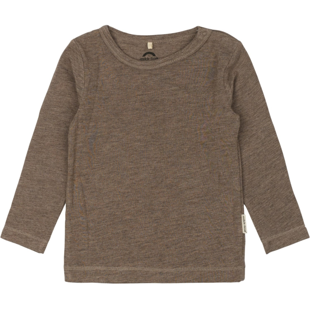 Mikk-Line Melange Denver Wool/Bamboo Ls Top