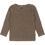Mikk-Line Melange Denver Wool/Bamboo Ls Top