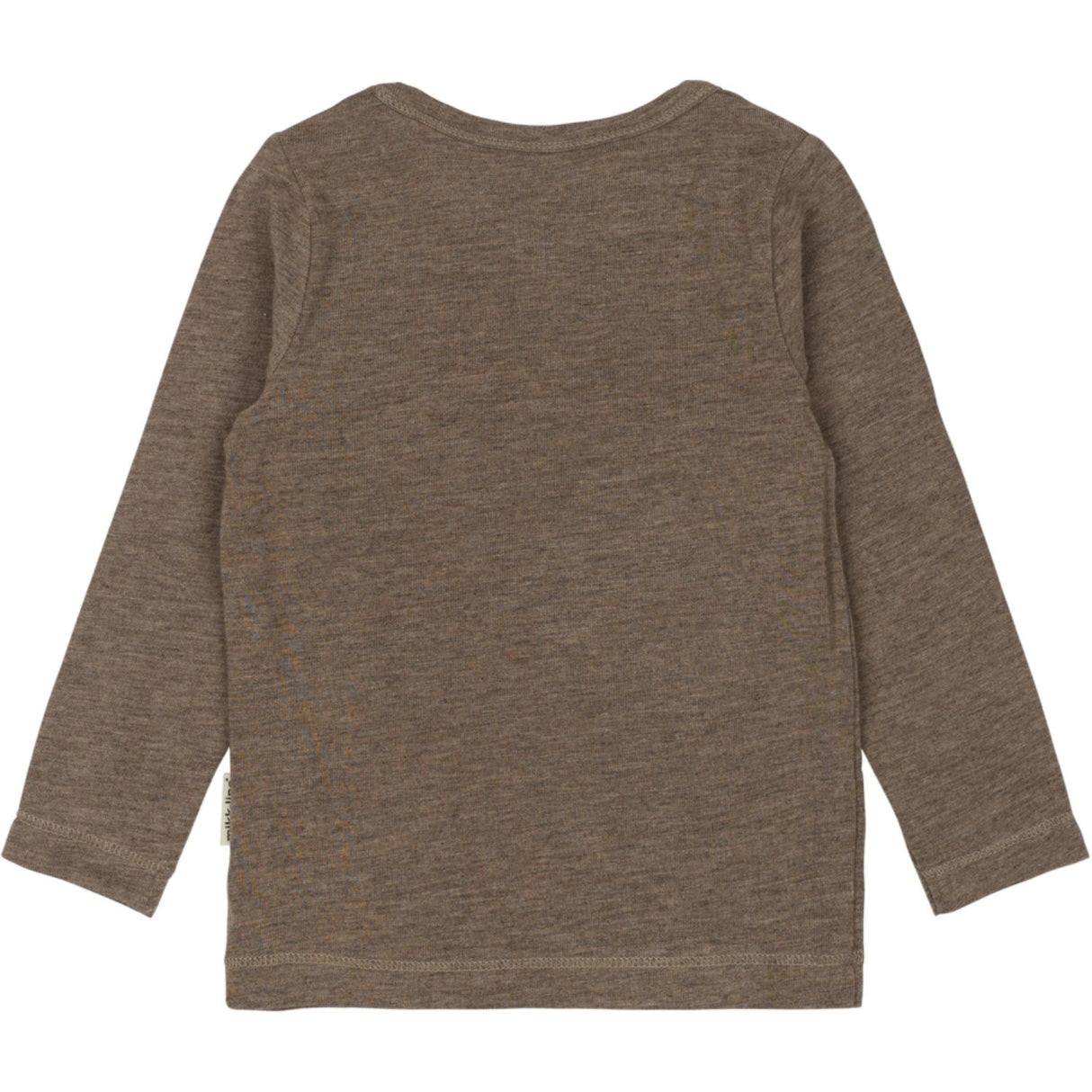 Mikk-Line Melange Denver Wool/Bamboo Ls Top