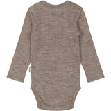 Mikk-Line Melange Denver Merino Wool Ls Body