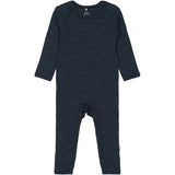 Mikk-Line Melange Blue Nights Merino Wool Ls Suit