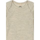 Mikk-Line Melange Offwhite Merino Wool Ls Body